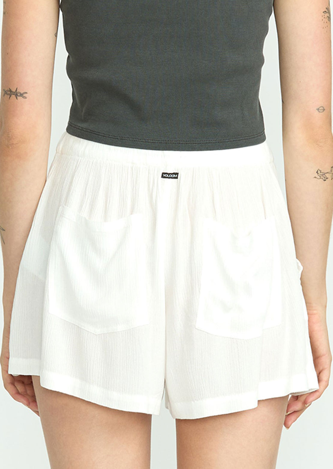 Volcom Women's Stoneshine Shorts Star White