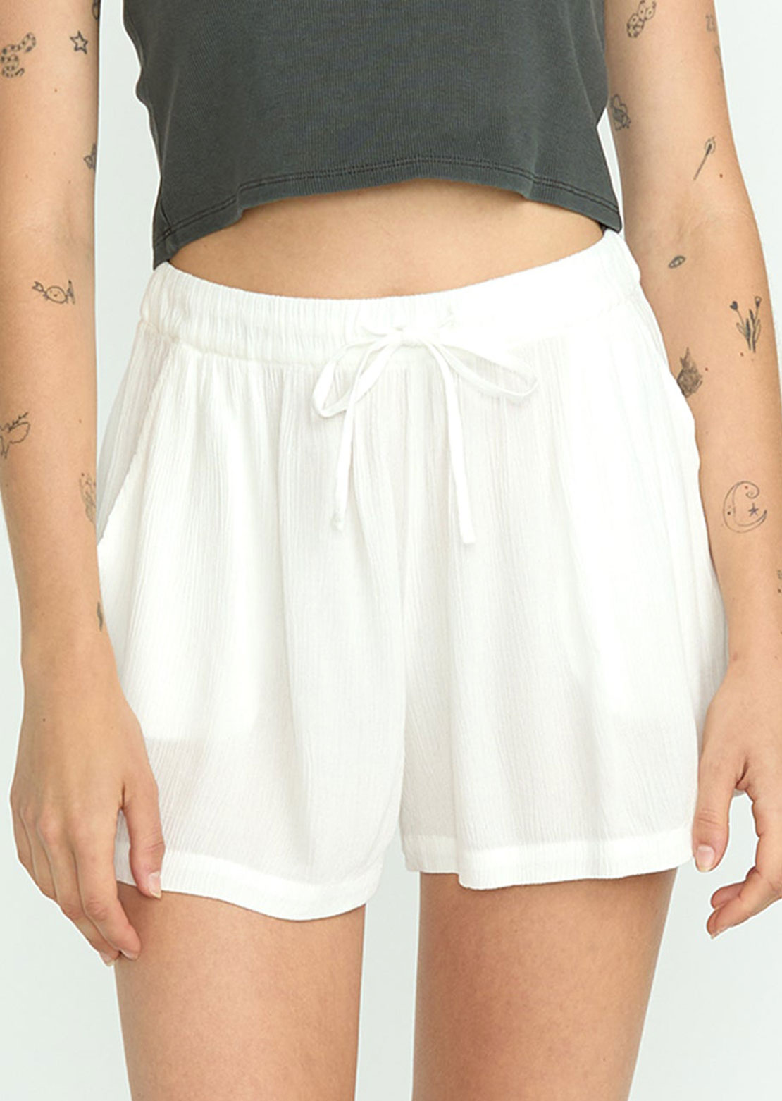 Volcom Women's Stoneshine Shorts Star White