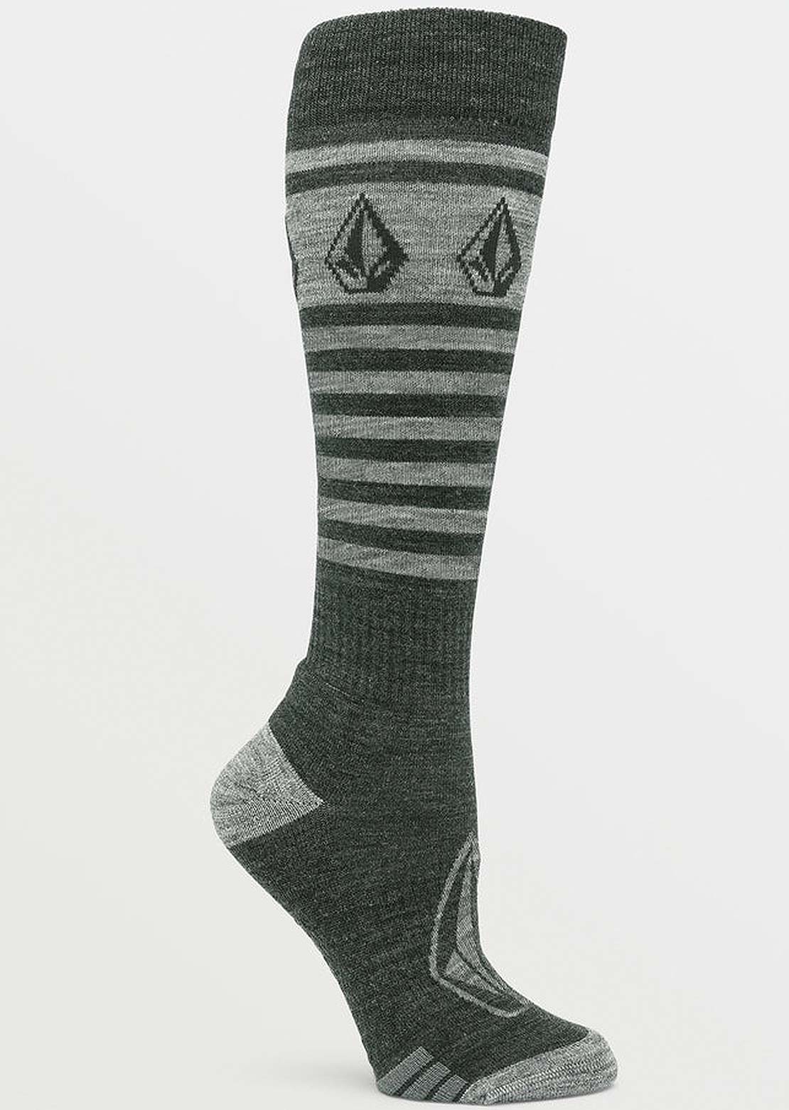 Volcom Women's Striker Wool Blend OTC Socks Black