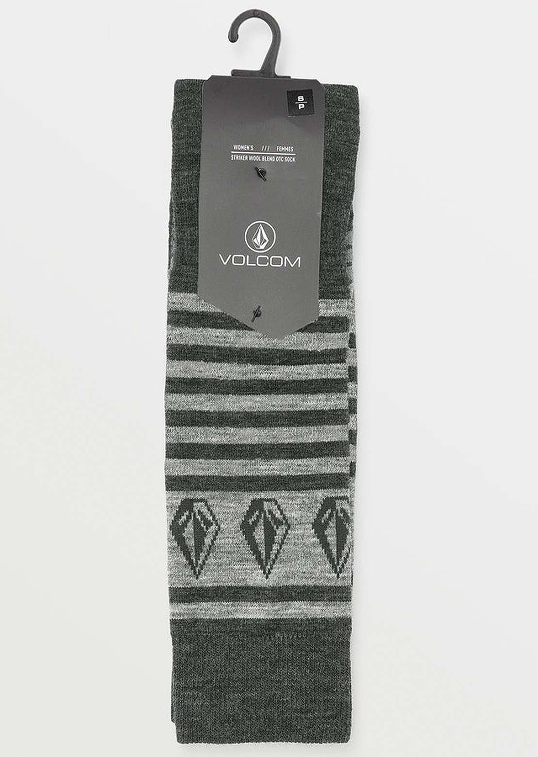 Volcom Women's Striker Wool Blend OTC Socks Black