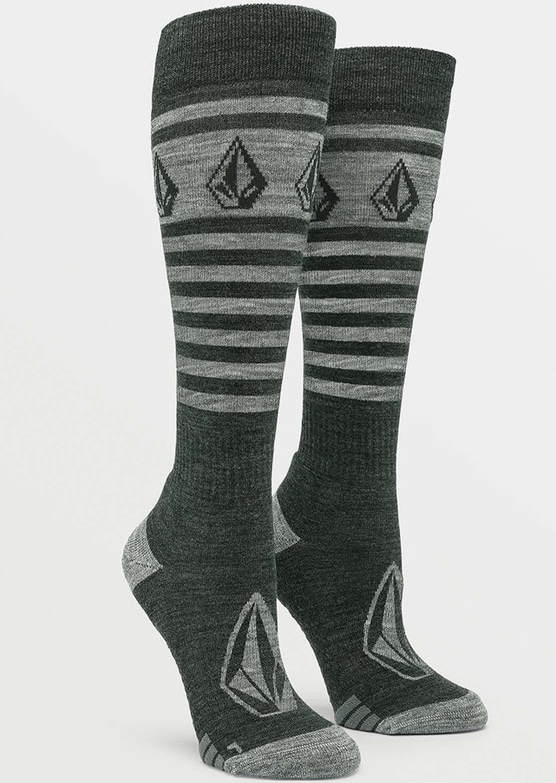 Volcom Women's Striker Wool Blend OTC Socks Black