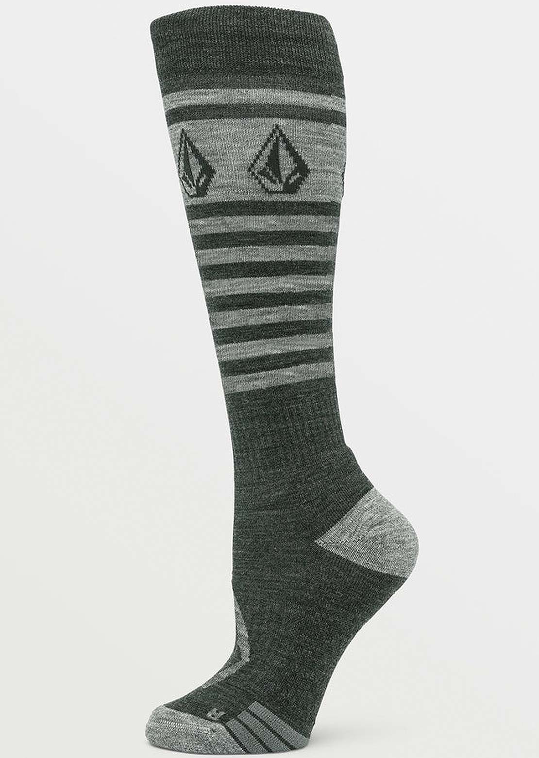 Volcom Women's Striker Wool Blend OTC Socks Black
