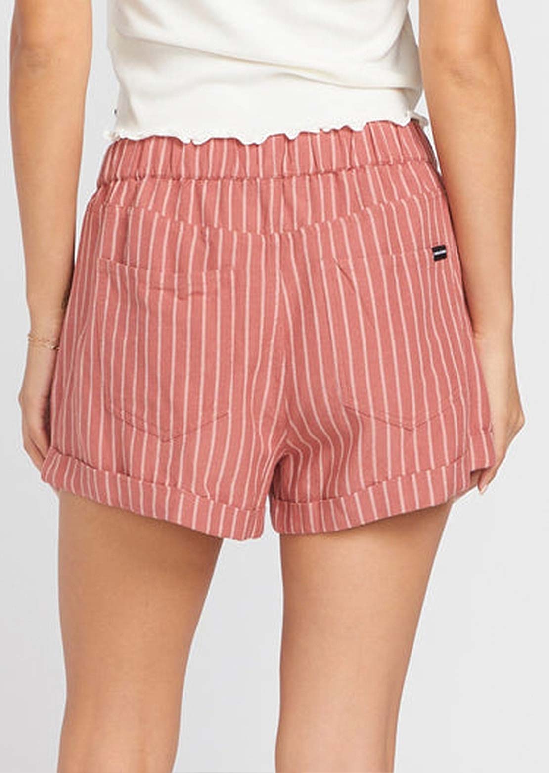 Volcom Women's Sunday Strut Shorts Mauve Rose