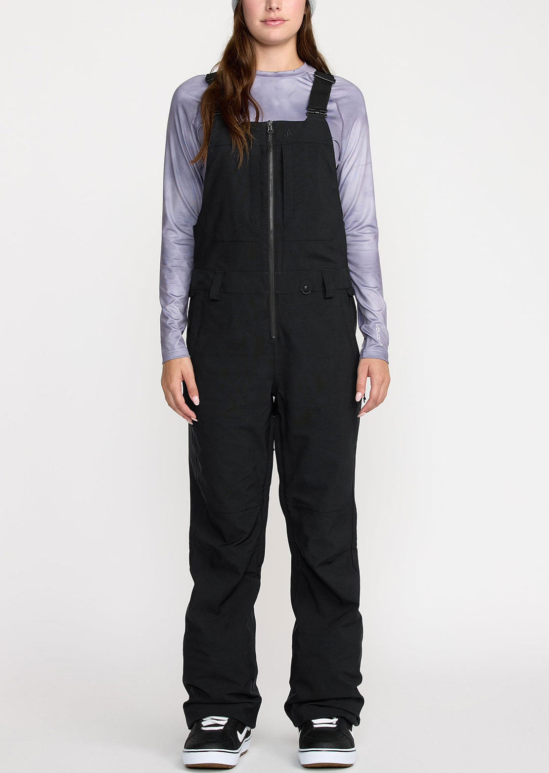 Volcom Women's Swift Bib Overall Pants Black