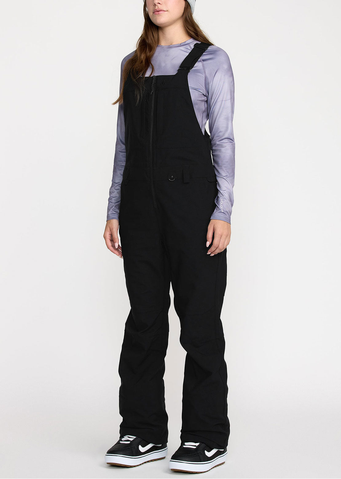 Volcom Women's Swift Bib Overall Pants Black