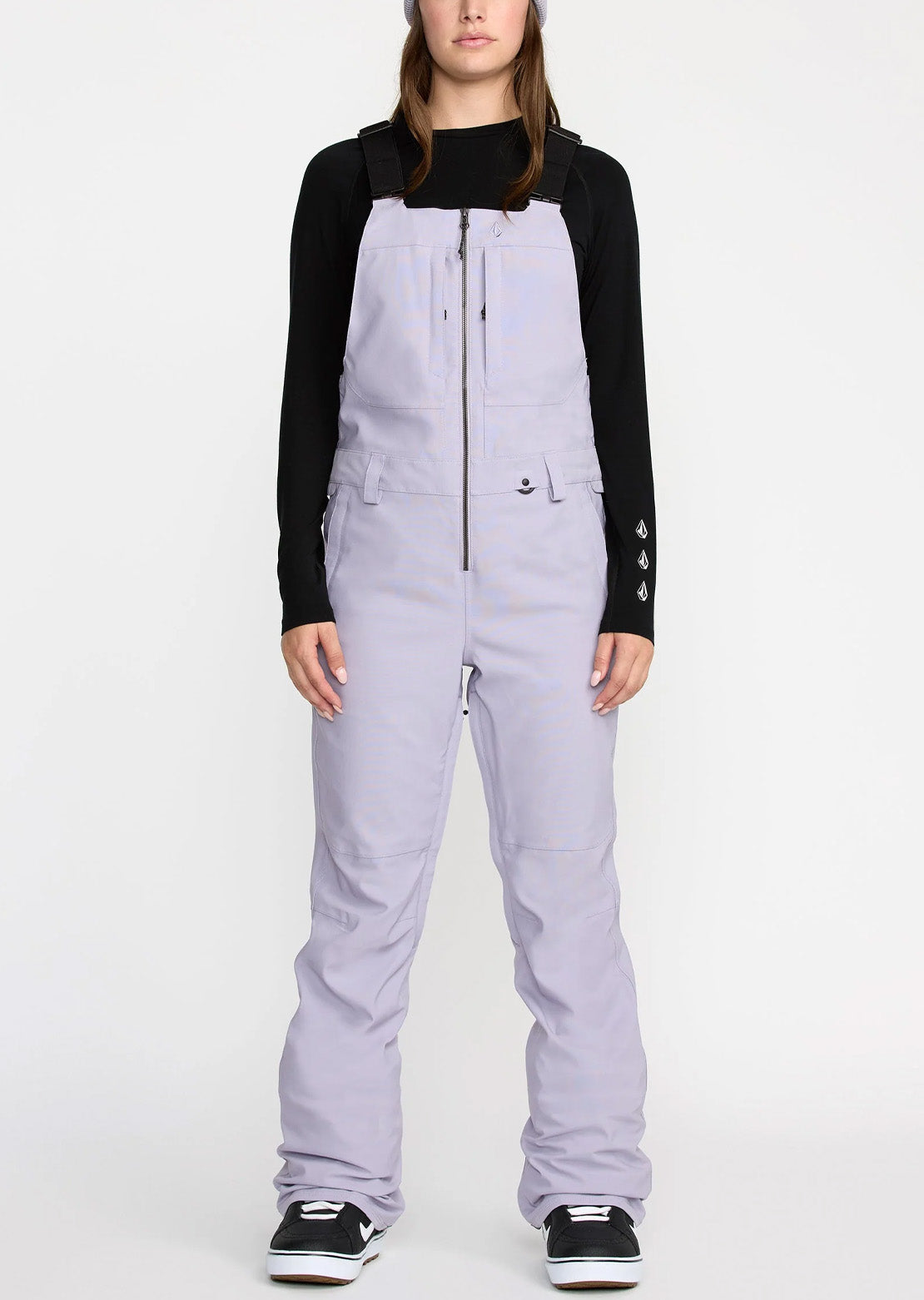 Volcom Women's Swift Bib Overall Pants Lavender Aura