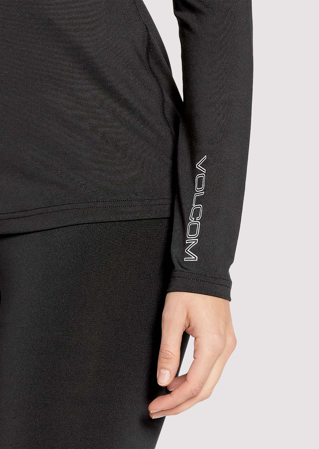 Volcom Women's V-Science Crew Long Sleeve Black