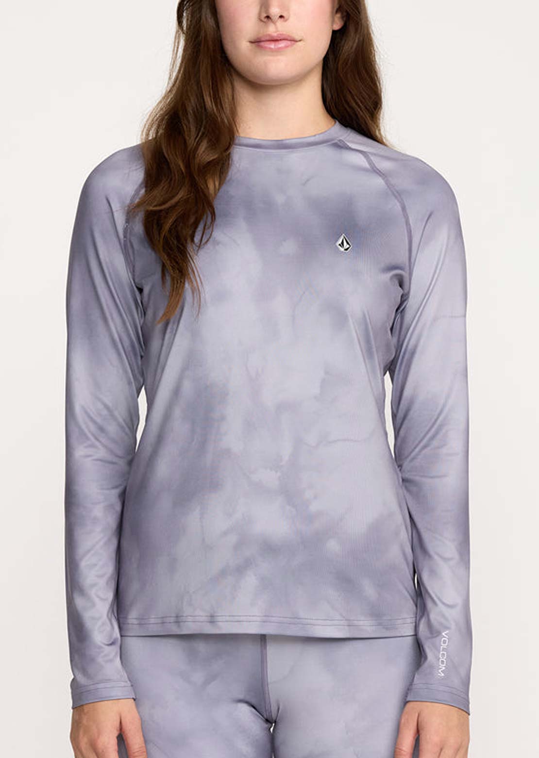 Volcom Women's V-Science Crew Long Sleeve Lavender Aura
