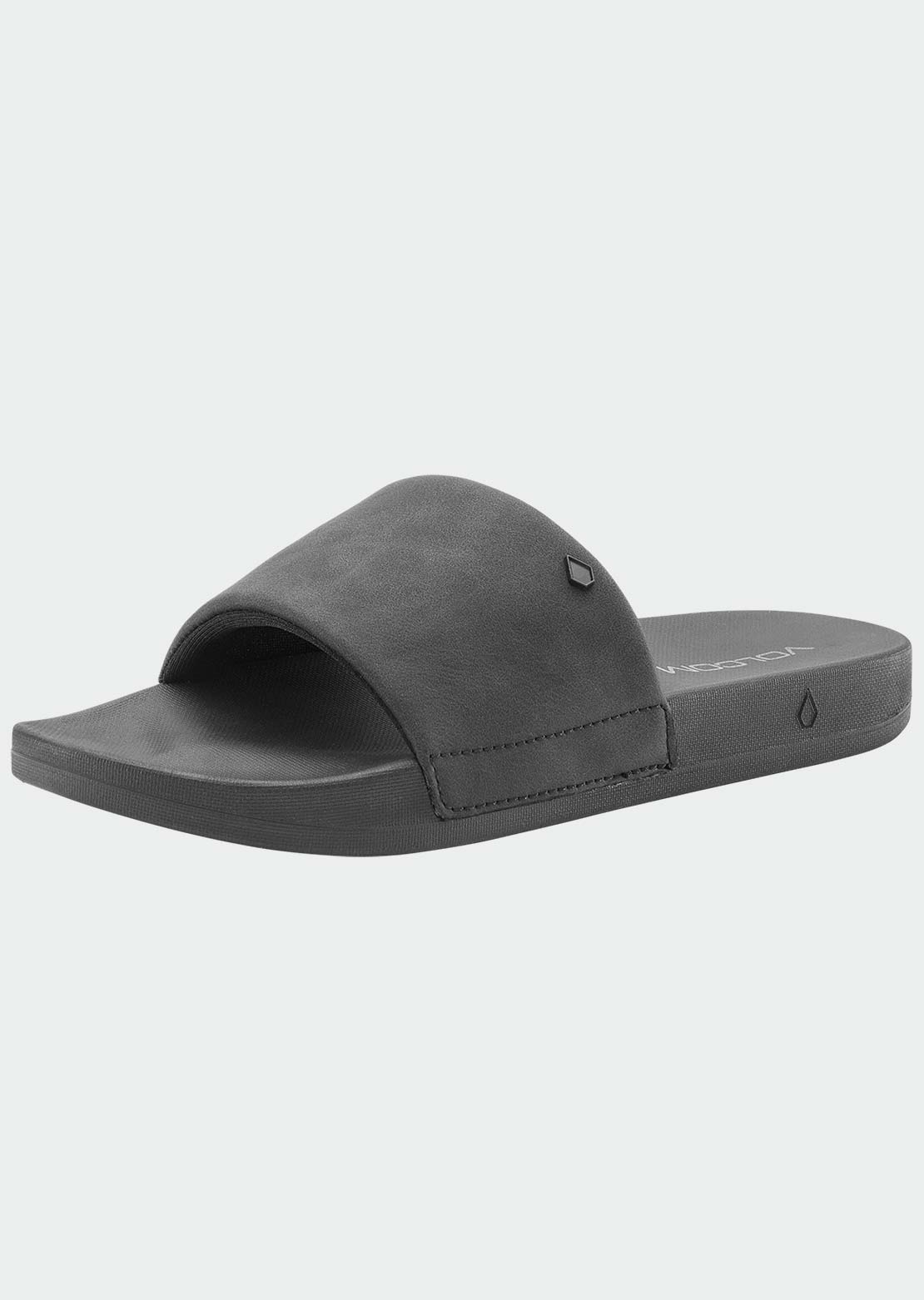 Volcom Women's Volcation Slide Sandals Black Out