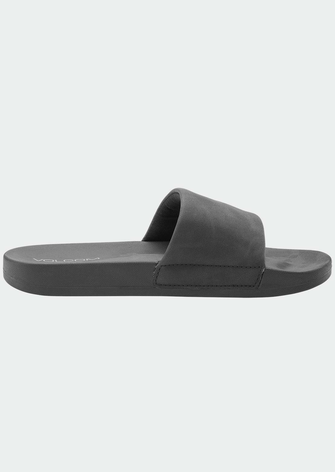Volcom Women's Volcation Slide Sandals Black Out