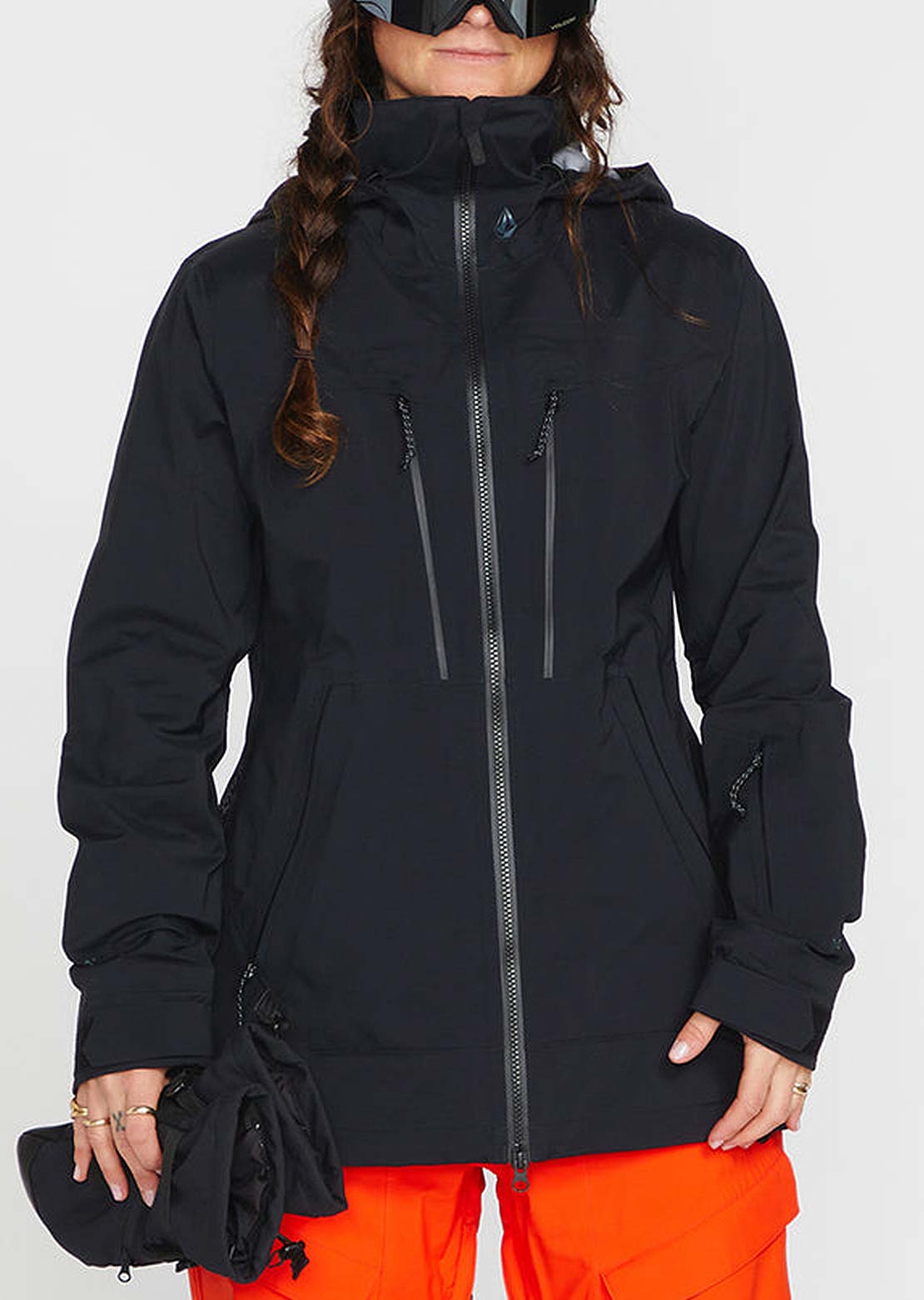 Volcom Women&#39;s VS 3L Stretch Gore Jacket Black
