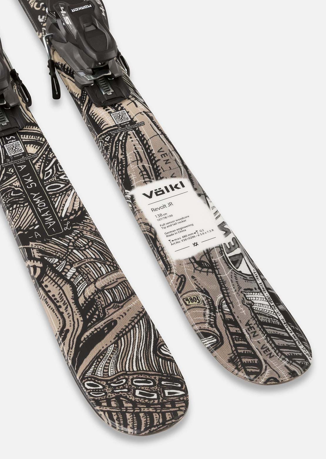 Volkl Junior Revolt JR Urban + 7.0 VMotion JR 86mm Ski