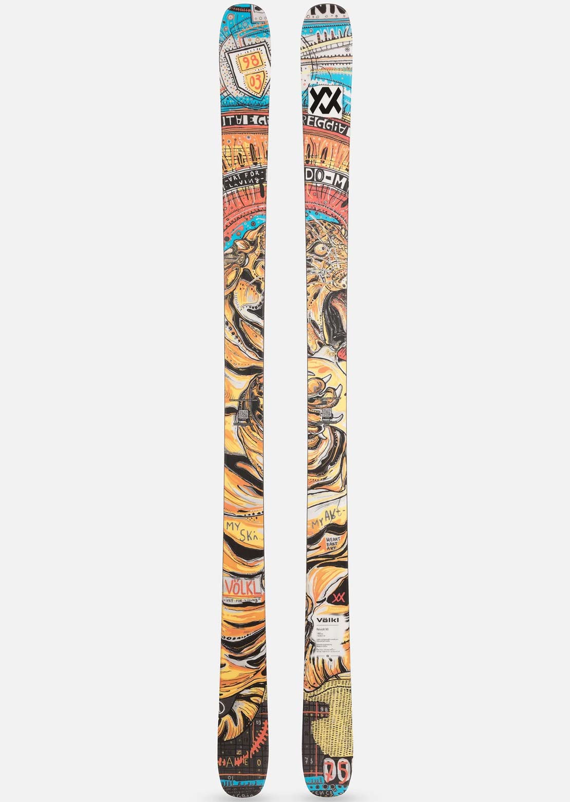Volkl Unisex Revolt 90 Flat Ski