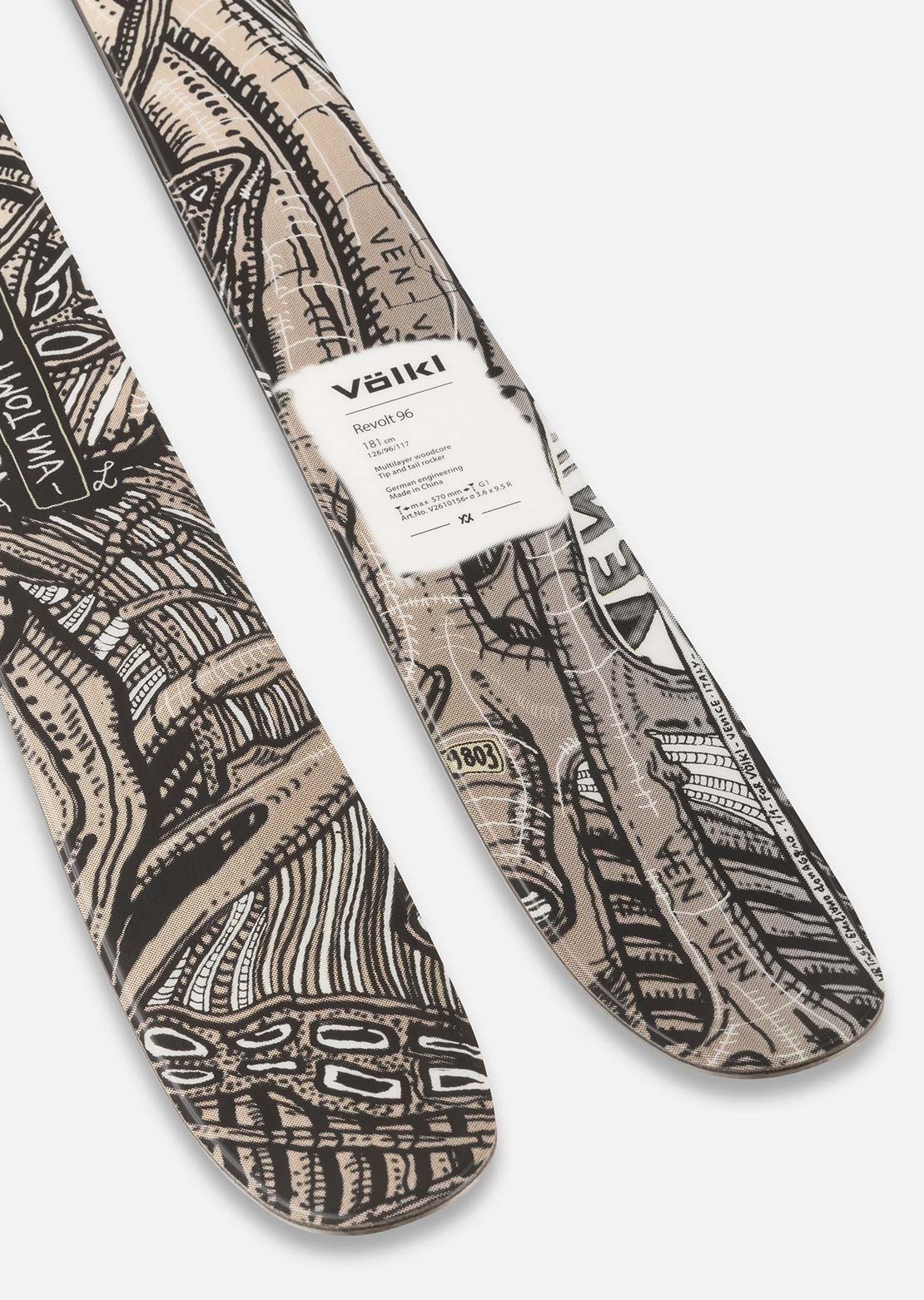 Volkl Unisex Revolt 96 Flat Ski