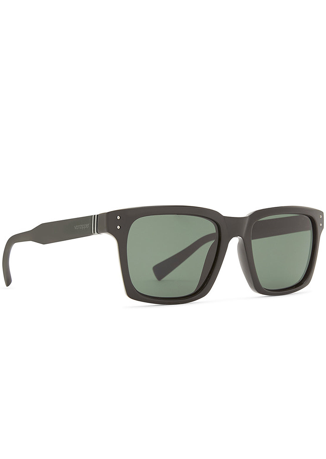 Von Zipper Men&#39;s Episode Polarized Sunglasses Black Satin/Vintage Grey Polarized