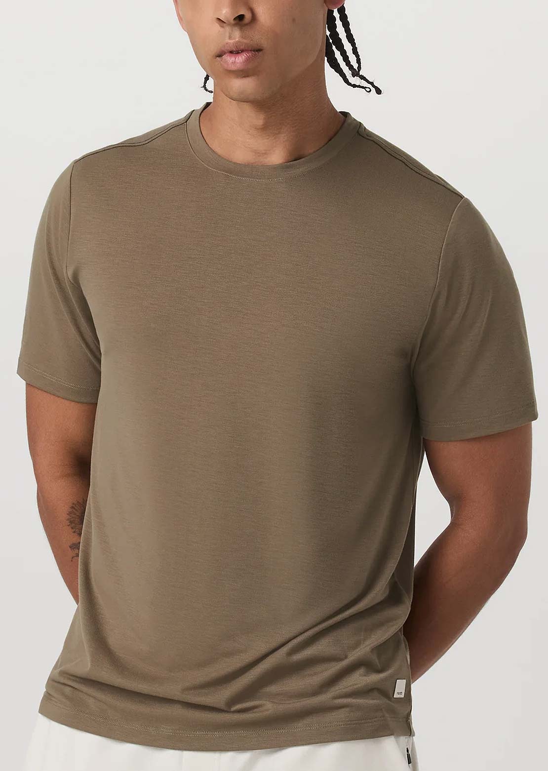 Vuori Men's Current Tech T-Shirt Peppercorn