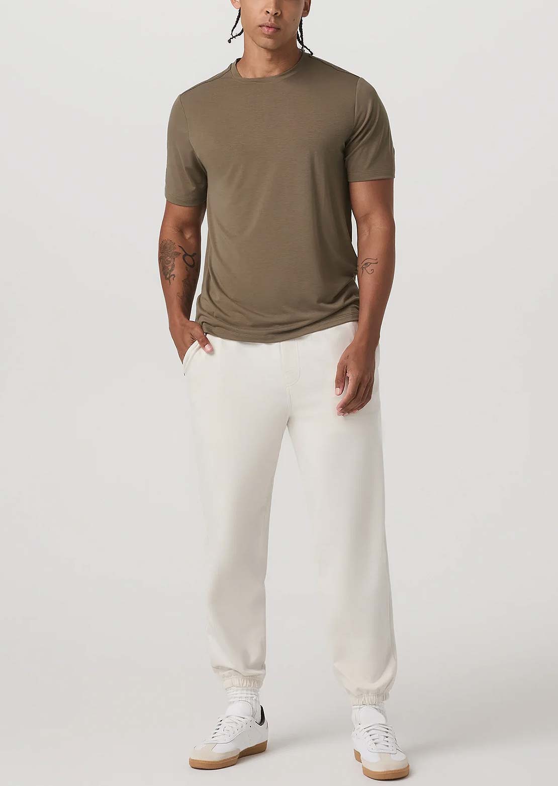 Vuori Men's Current Tech T-Shirt Peppercorn