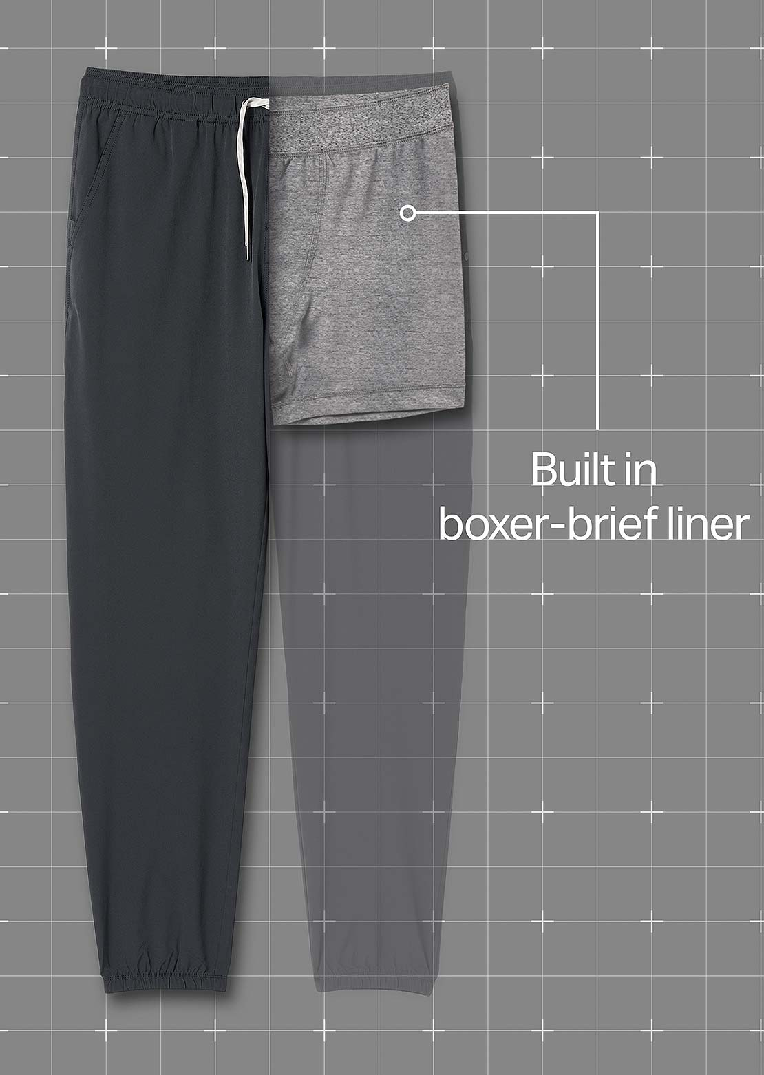 Vuori Men's Kore Jogger Charcoal