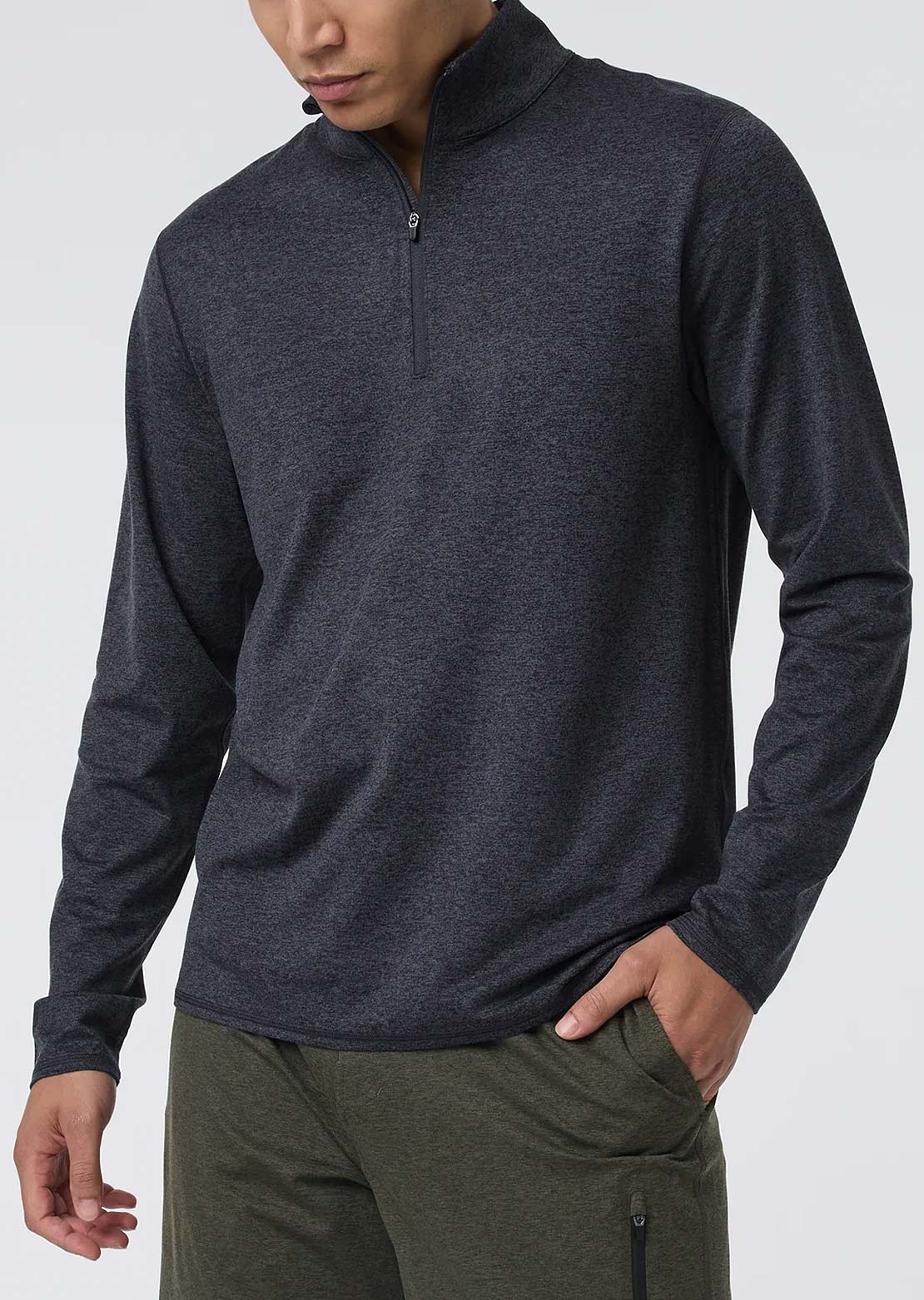 Vuori Men's Ponto 1/2 Zip Mock Neck Sweatshirt