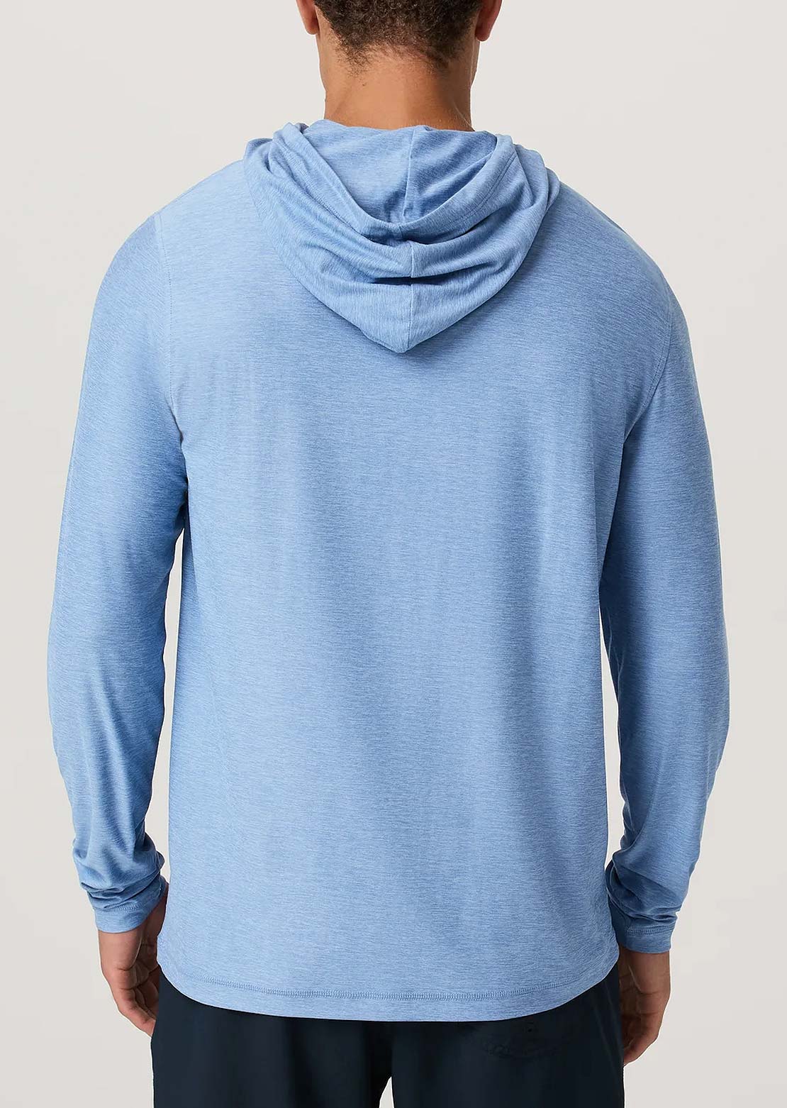 Vuori Men's Strato Tech Hood Isle Blue Heather