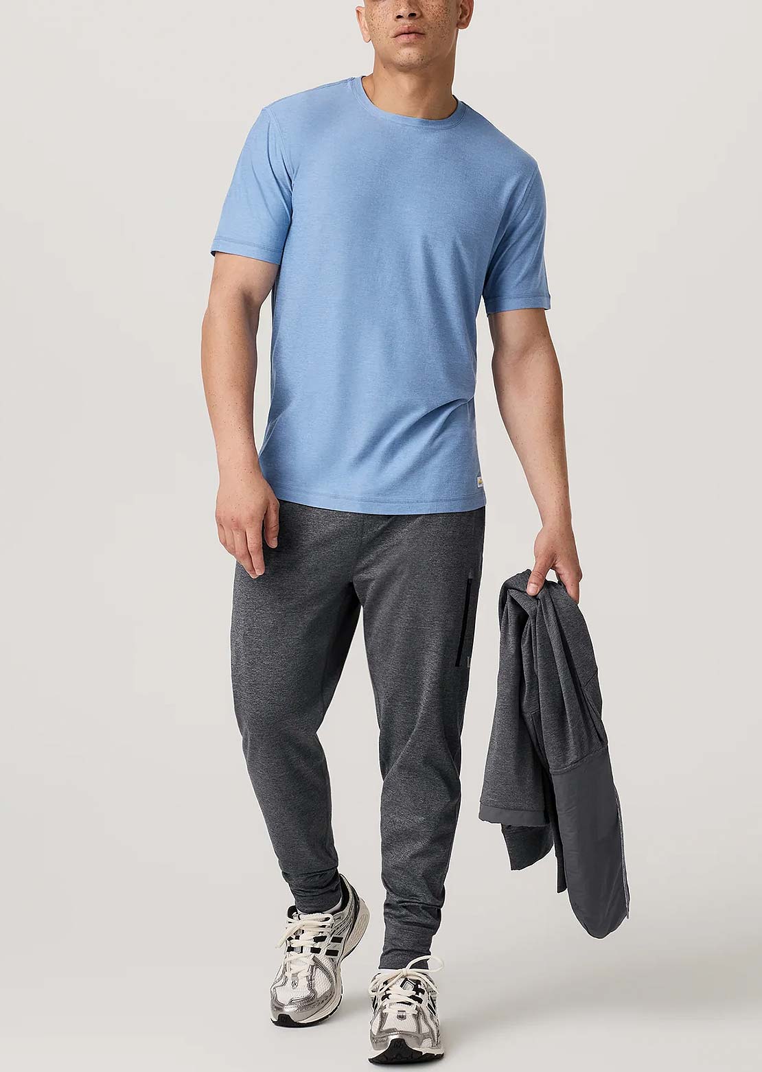 Vuori Men's Strato Tech T-Shirt Isle Blue Heather