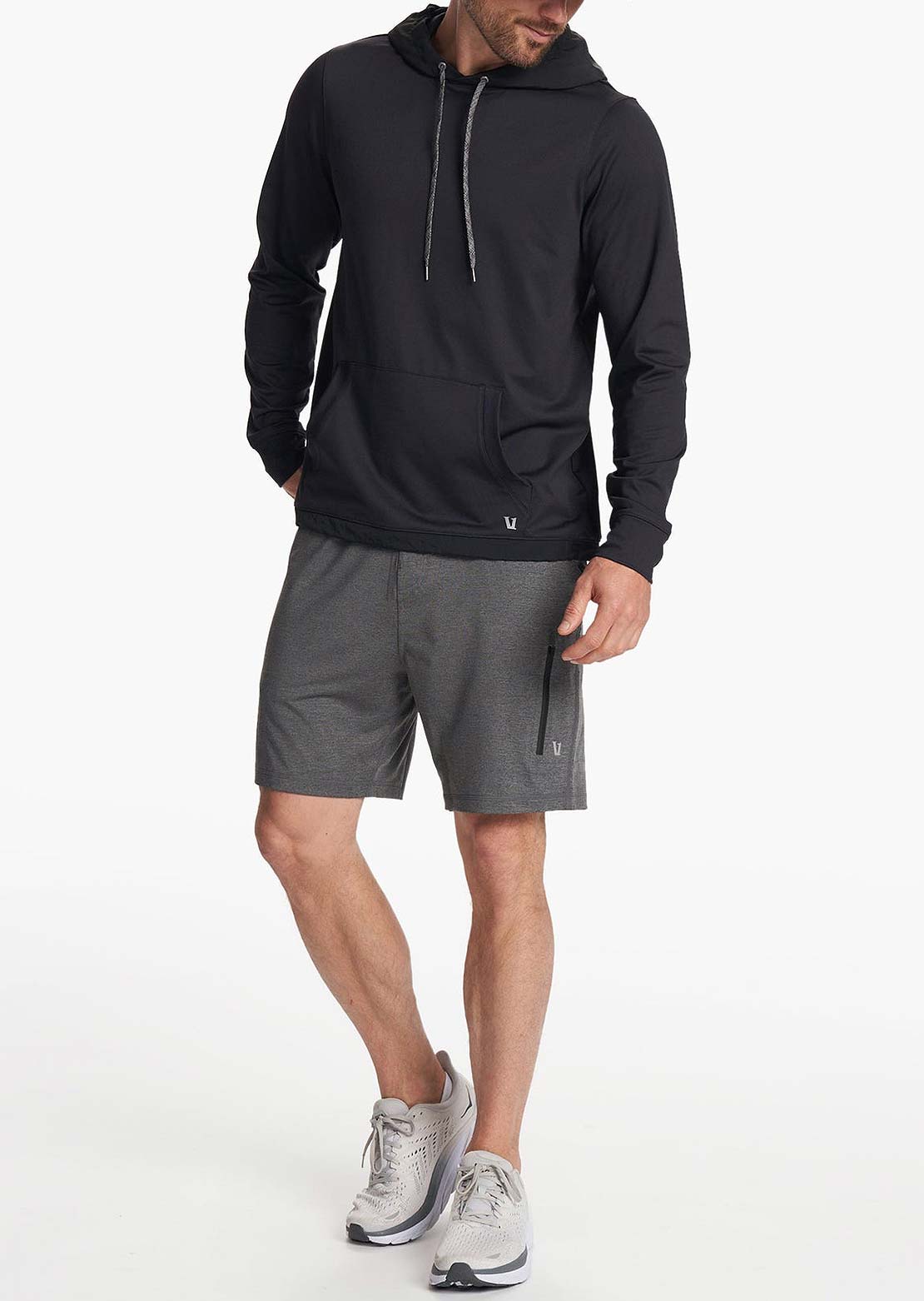 Vuori Men&#39;s Sunday Element Hood Black