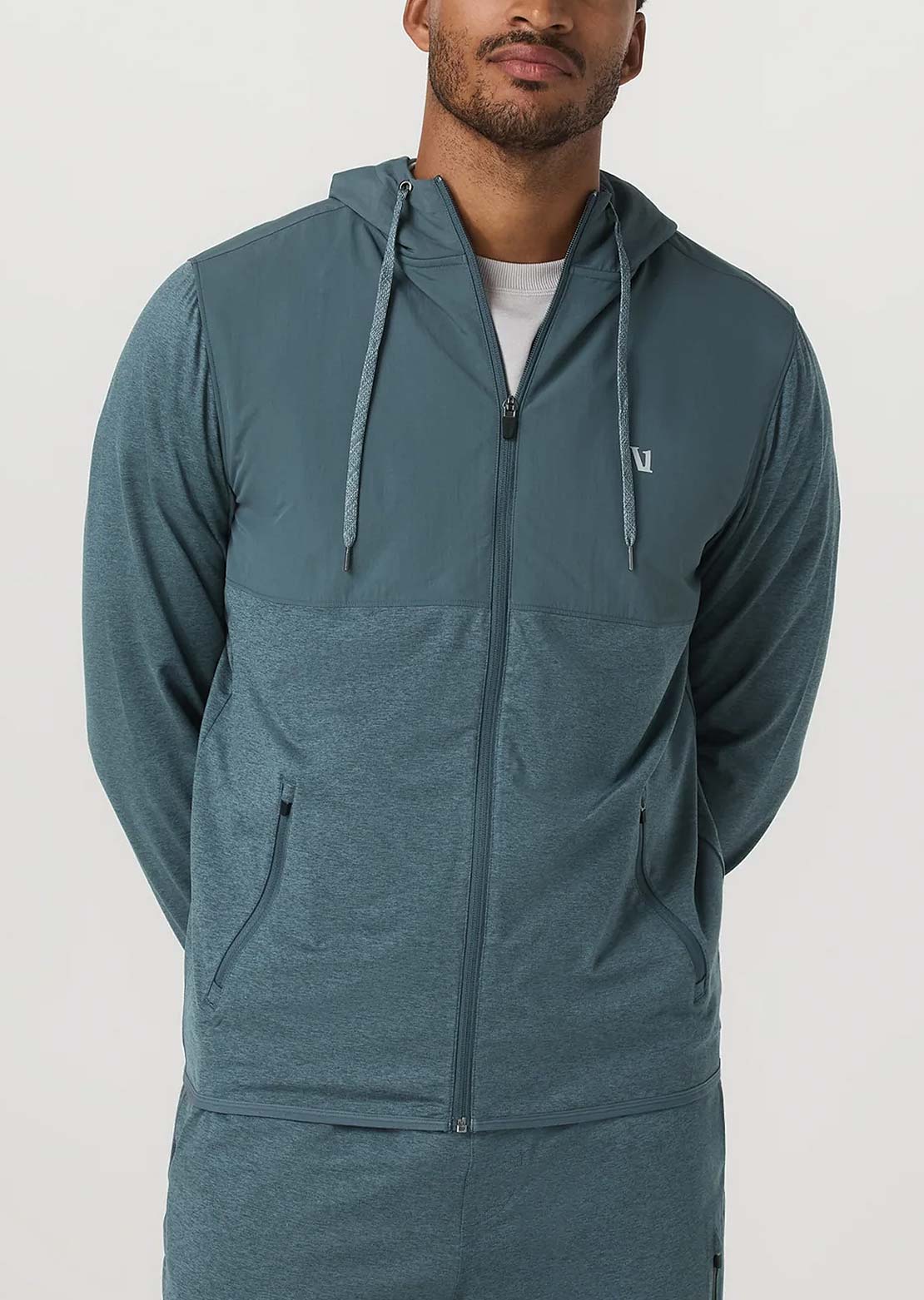 Vuori Men's Sunday Element Jacket Blue Sea Heather