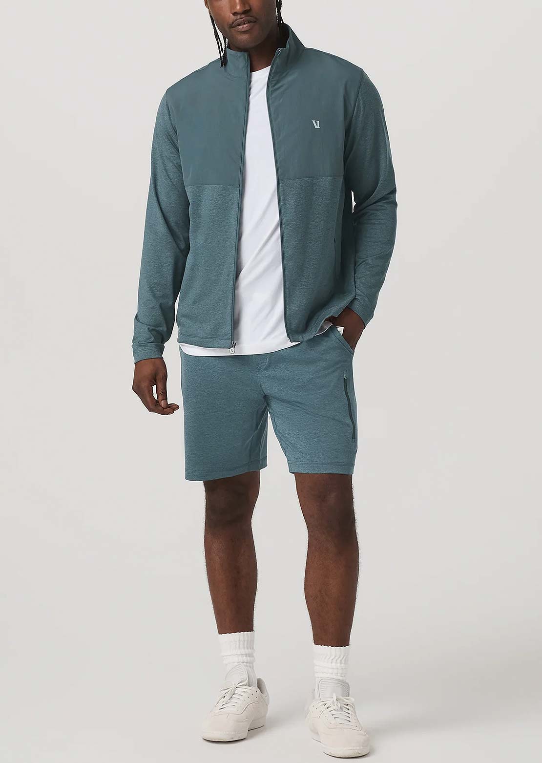 Vuori Men's Sunday Performance 8" Shorts Blue Sea Heather