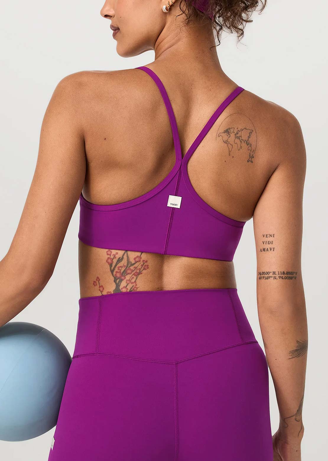 Vuori Women's All The Feels Sports Bra Magenta