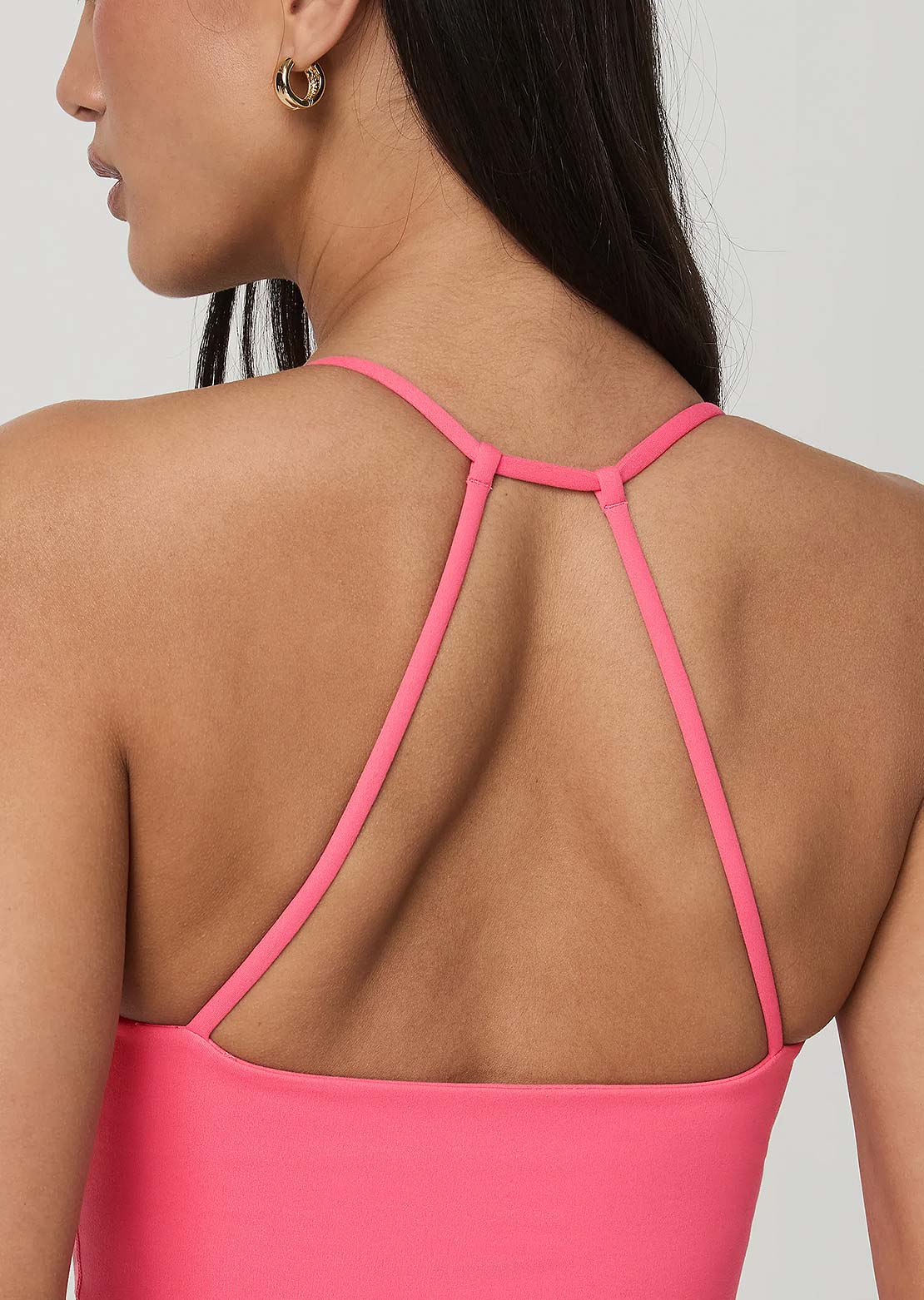 Vuori Women's All The Feels Strappy Back Sleeveless Top Sunset Pink