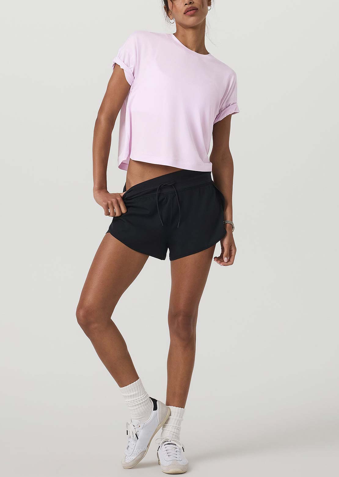 Vuori Women's Energy T-Shirt Lilac Breeze Heather