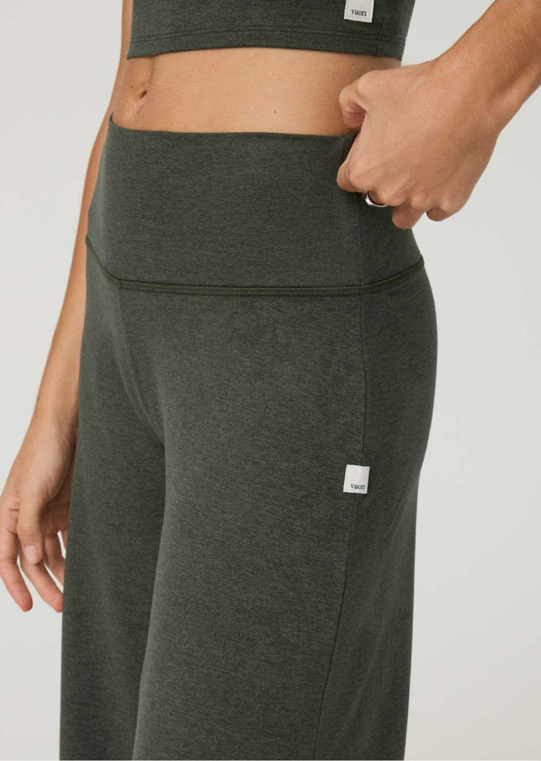 Vuori Women's Halo Easy Wideleg Pants Army Heather