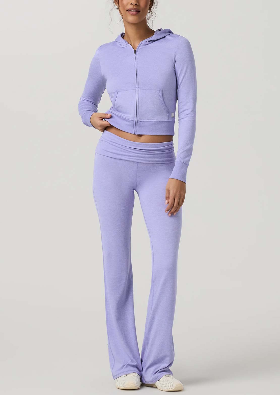 Vuori Women's Halo Foldover Pants Hyacinth Heather