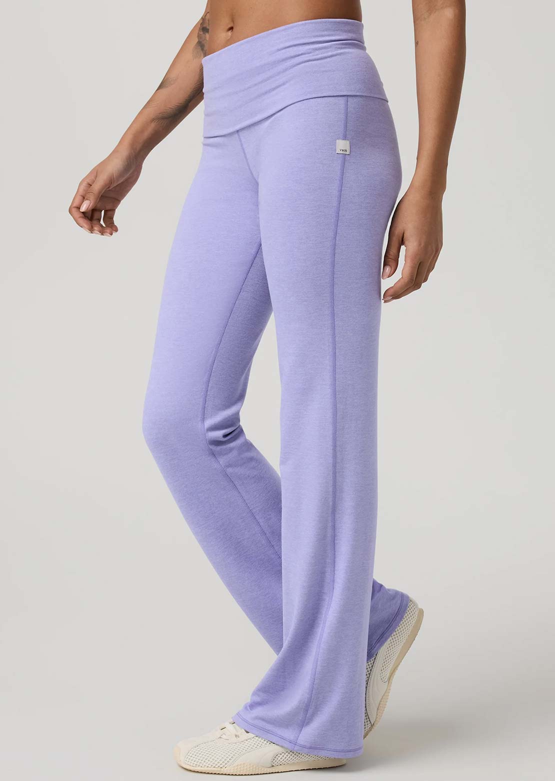 Vuori Women's Halo Foldover Pants Hyacinth Heather