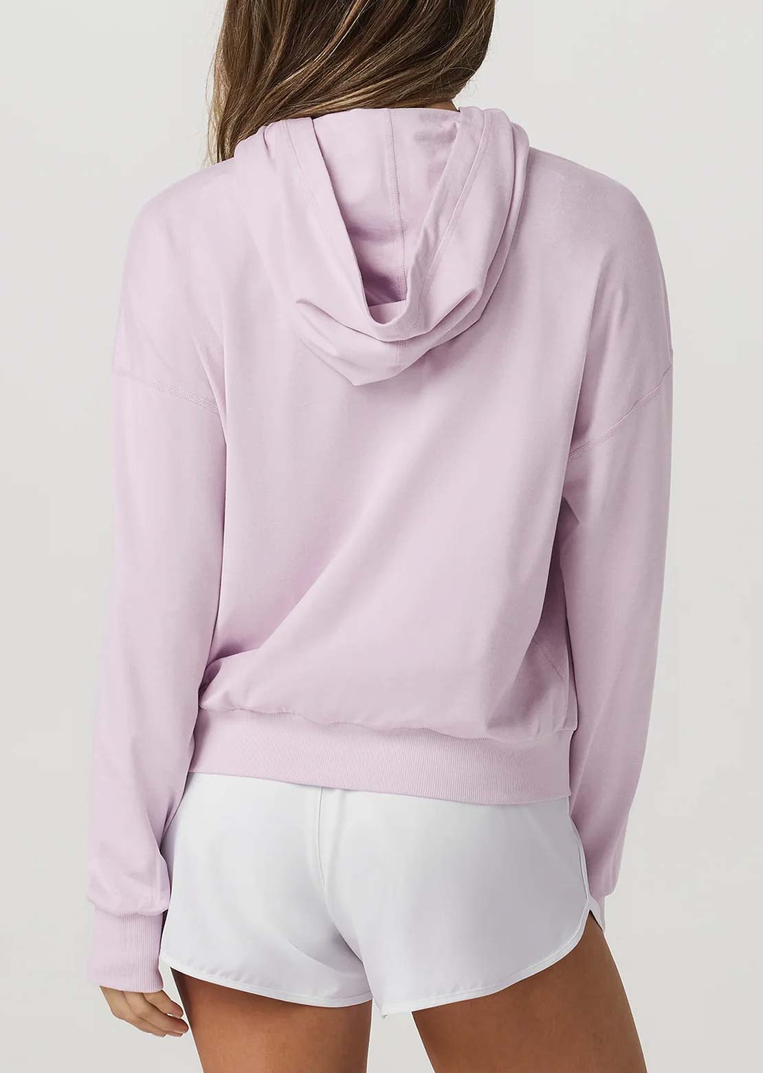 Vuori Women's Halo Modern Pullover Hood Lilac Breeze Heather