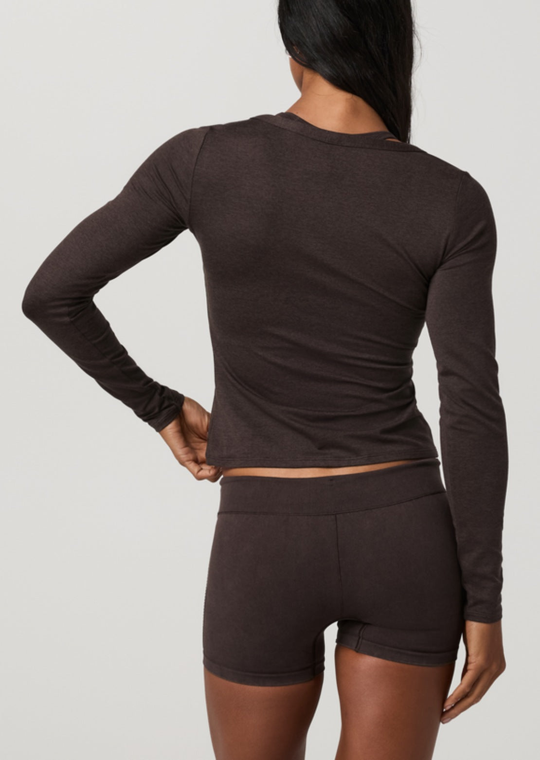 Vuori Women's Halo V-Neck Cardigan Java Heather