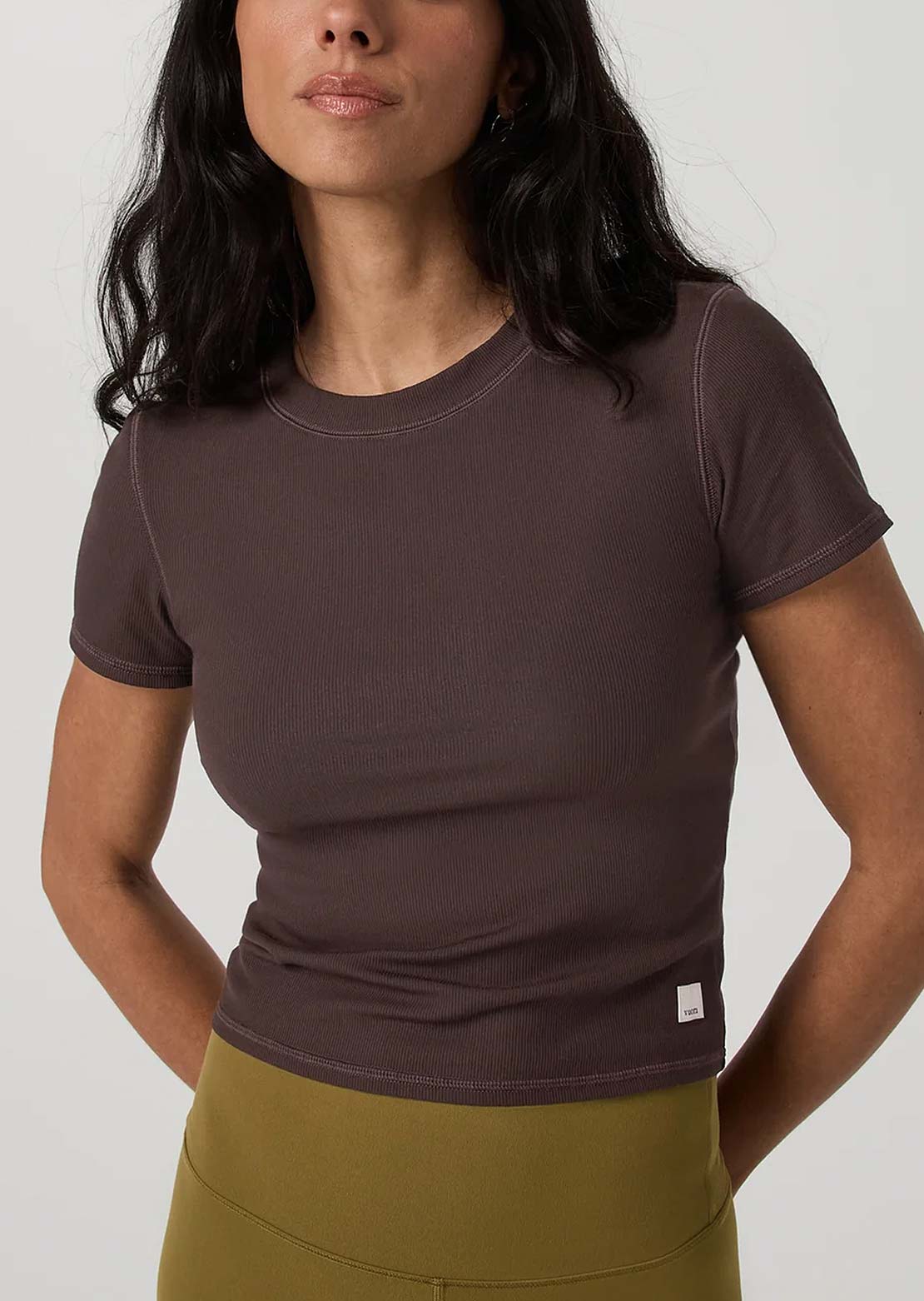Vuori Women's Pose Fitted T-Shirt French Roast