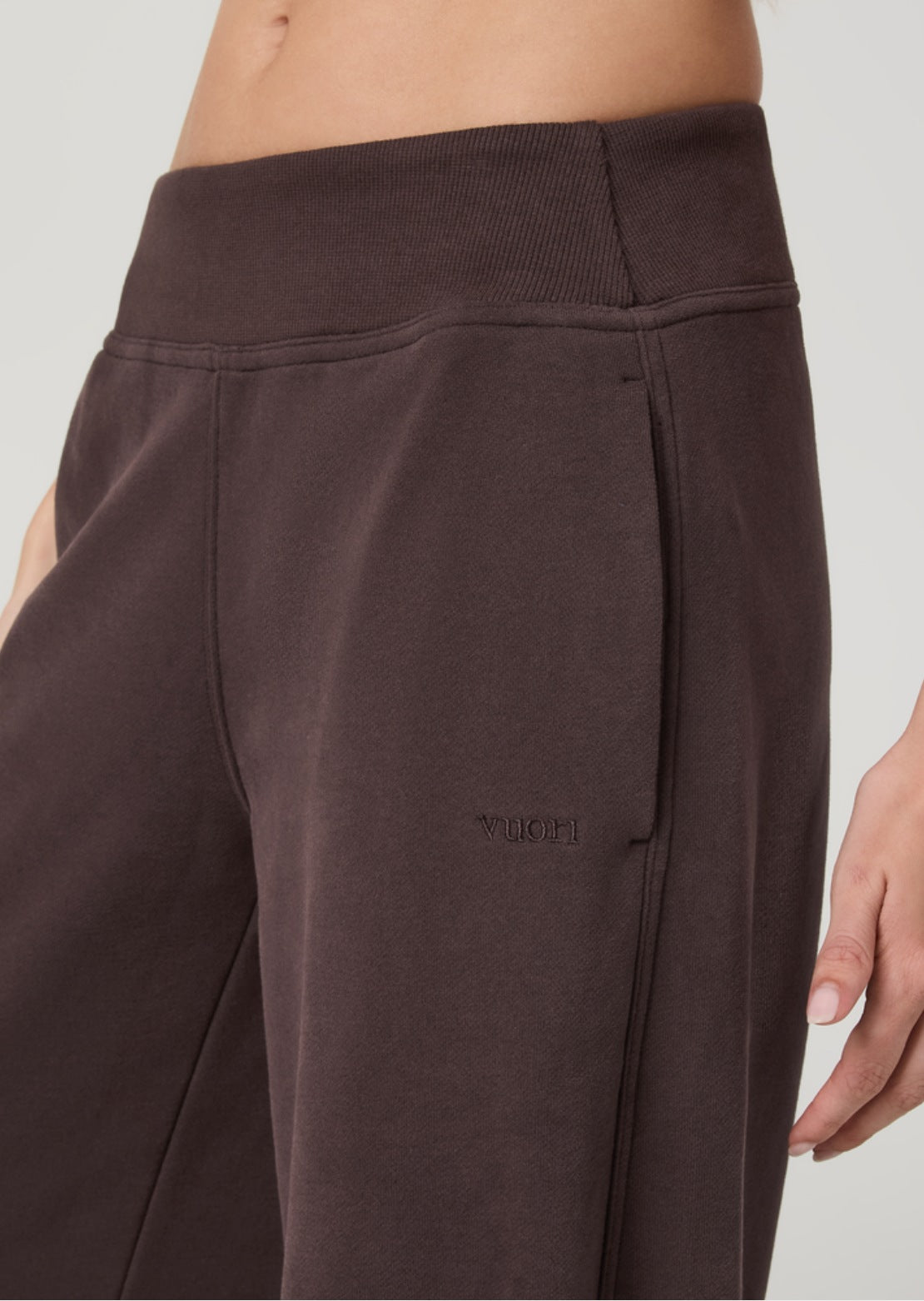 Vuori Women's Sedona Midrise Wideleg Sweat Pants French Roast