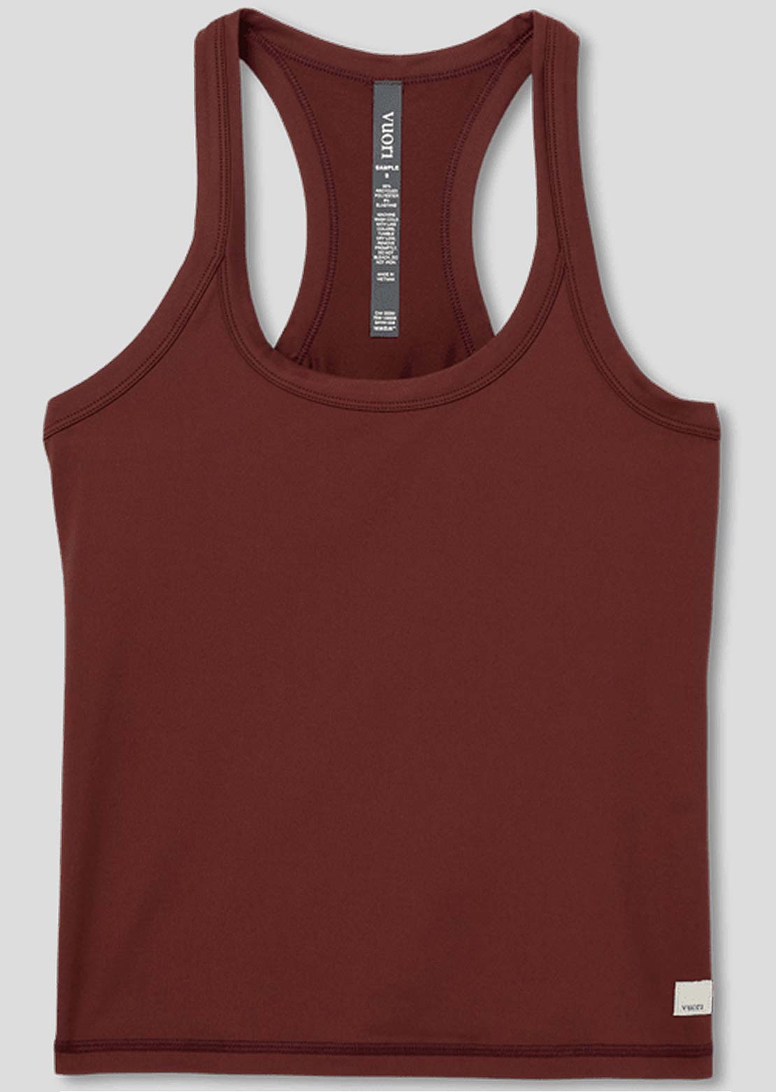Vuori Women's Sleeveless Lux Racerback Tank Top Burnt Sienna