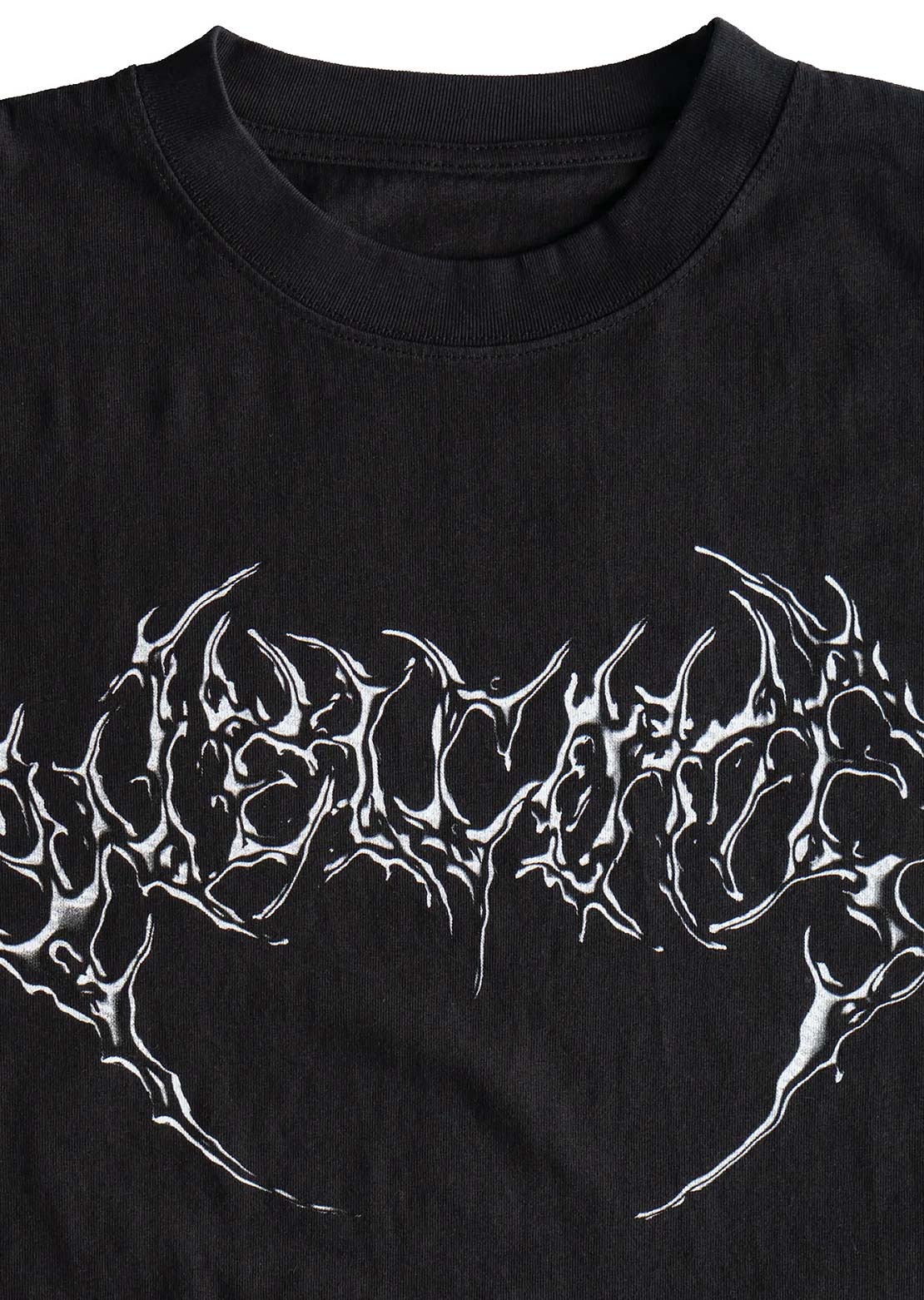 Welcome Skateboards Unisex Chrome Fang T-Shirt Black