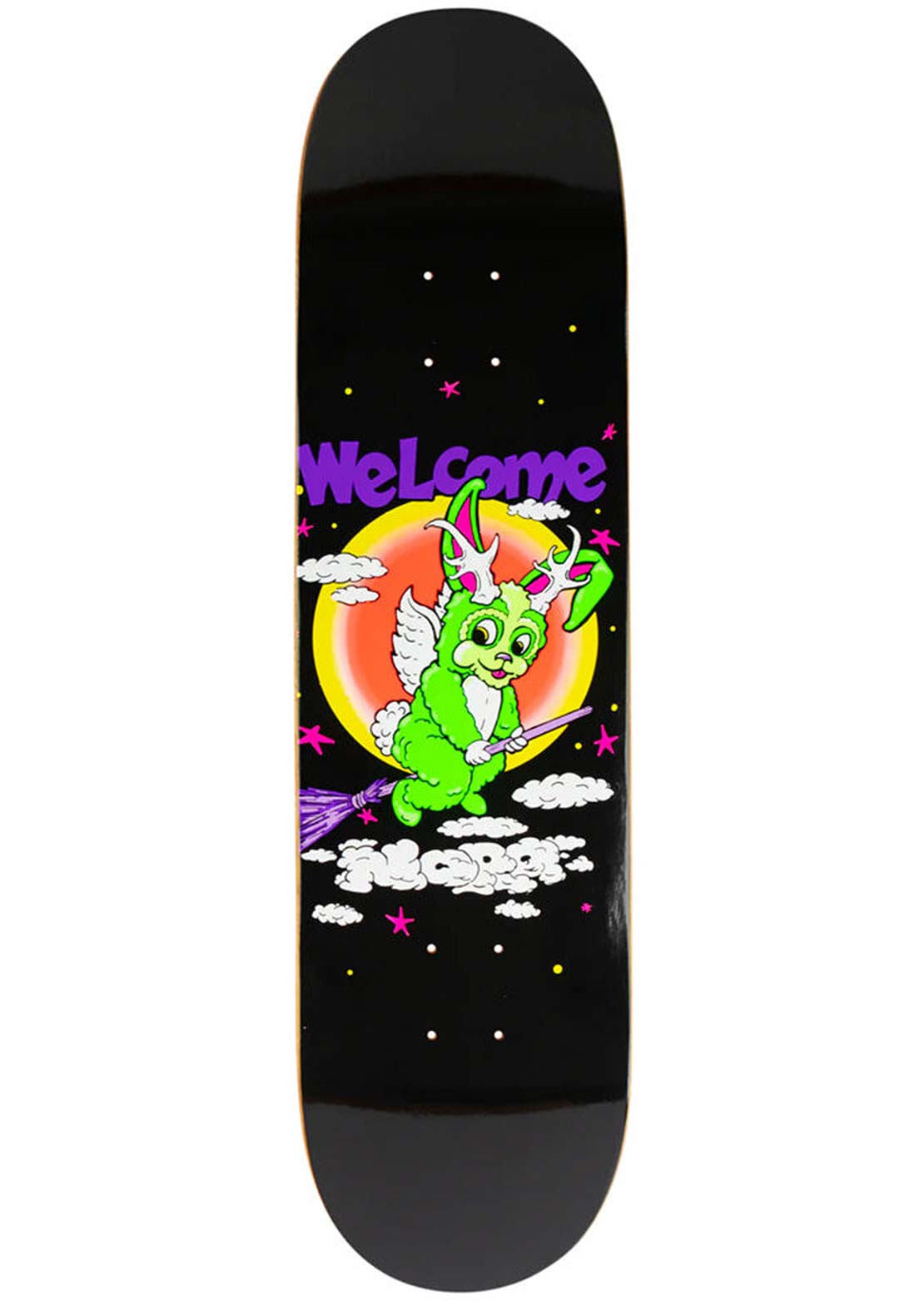 Welcome Skateboards Unisex Full Moon Nora Pro Model Skateboard Deck