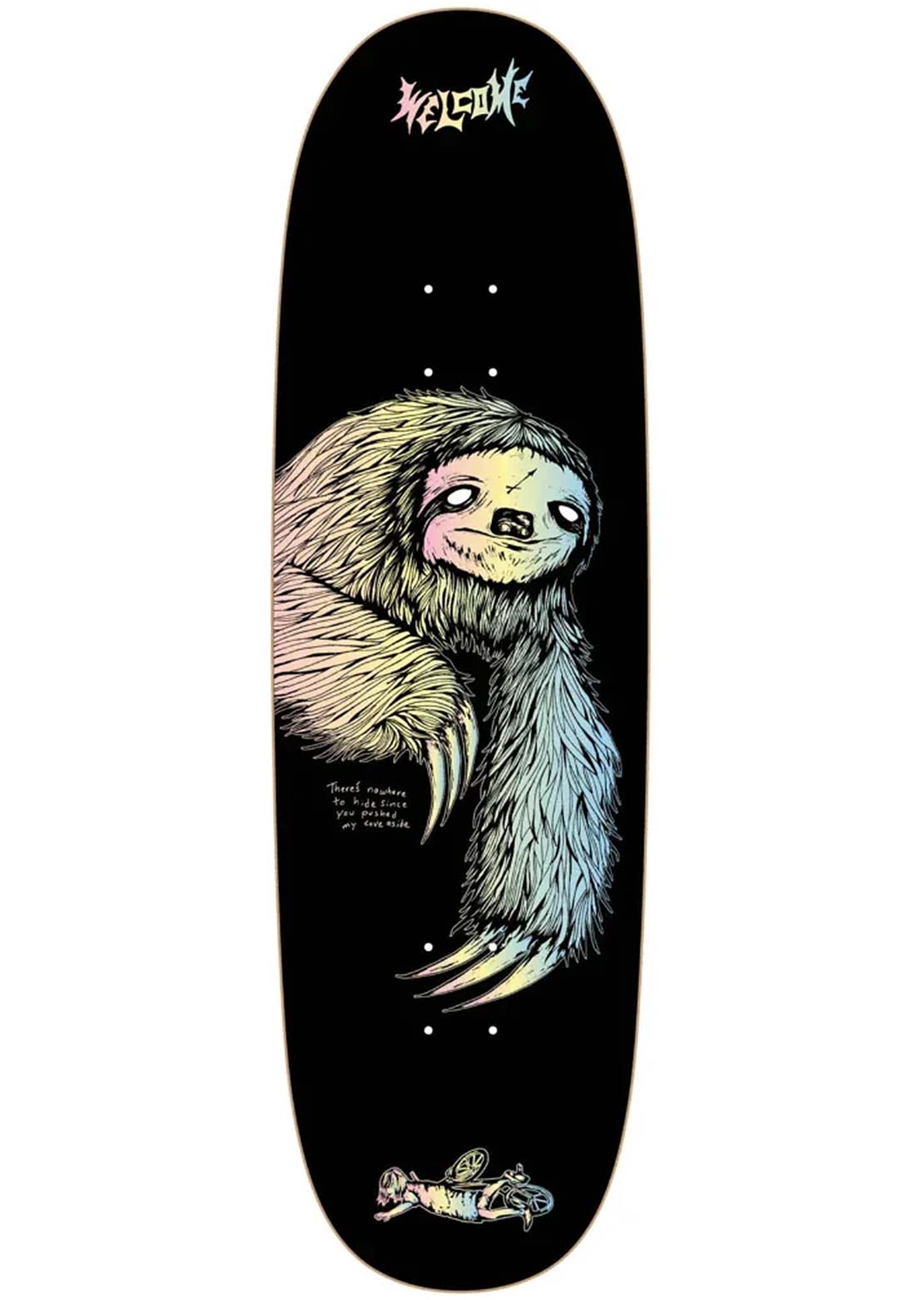 Welcome Skateboards Unisex Sloth Sloppy Slap Skateboard Deck