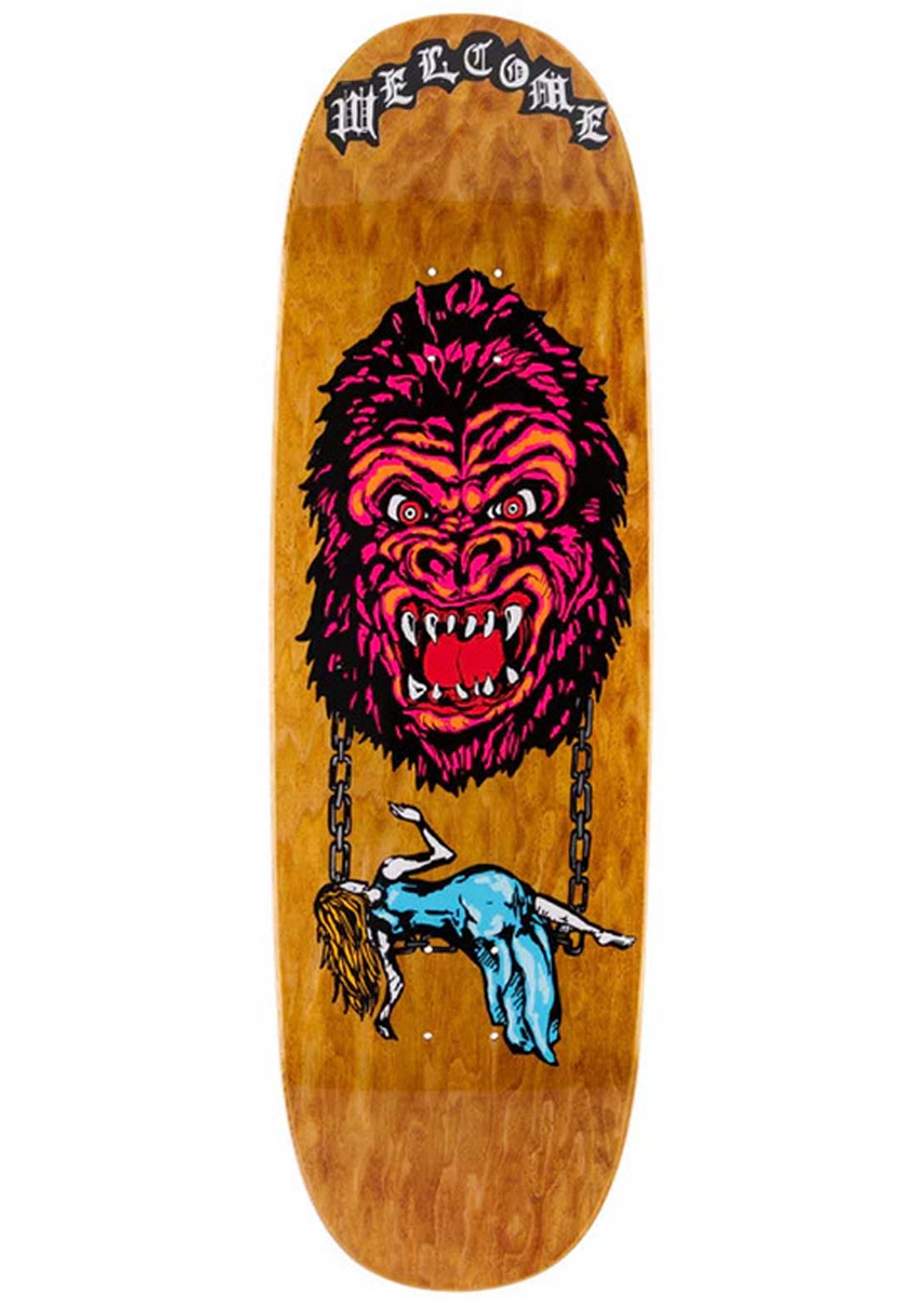 Welcome Skateboards Unisex Wonder Boline 2.0 Skateboard Deck Brown Stain