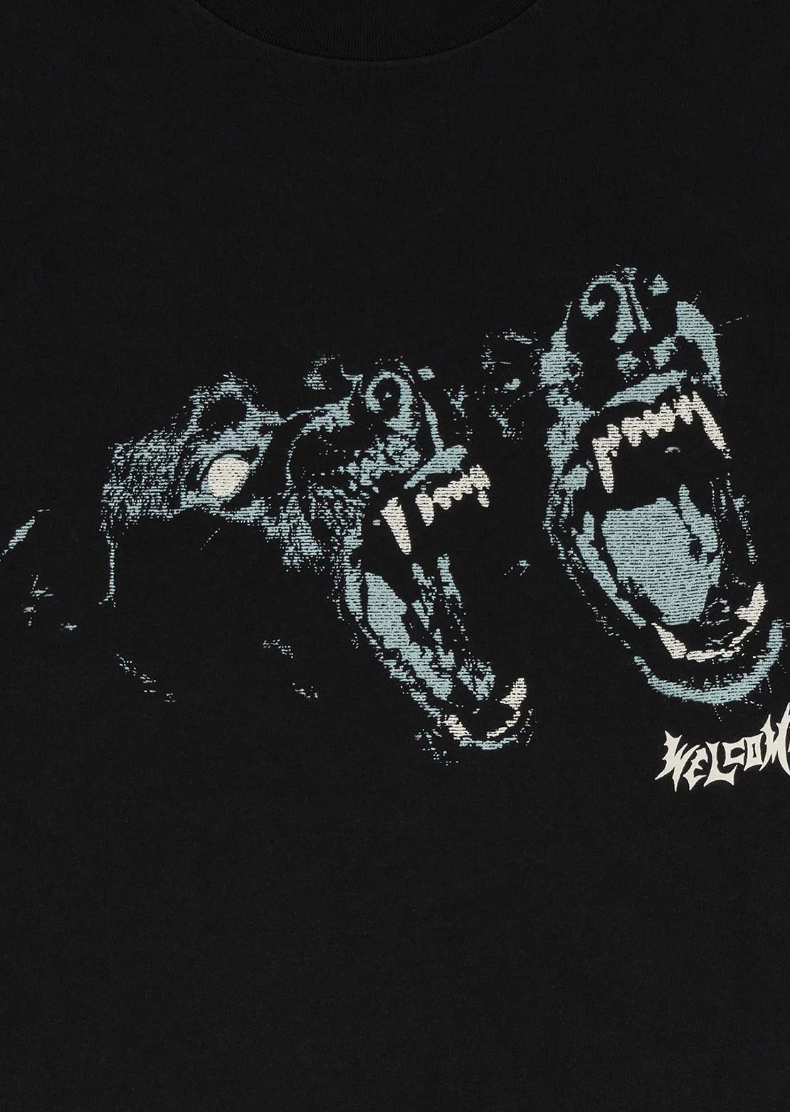 Welcome Skateboards Unisex Woof T-Shirt Black