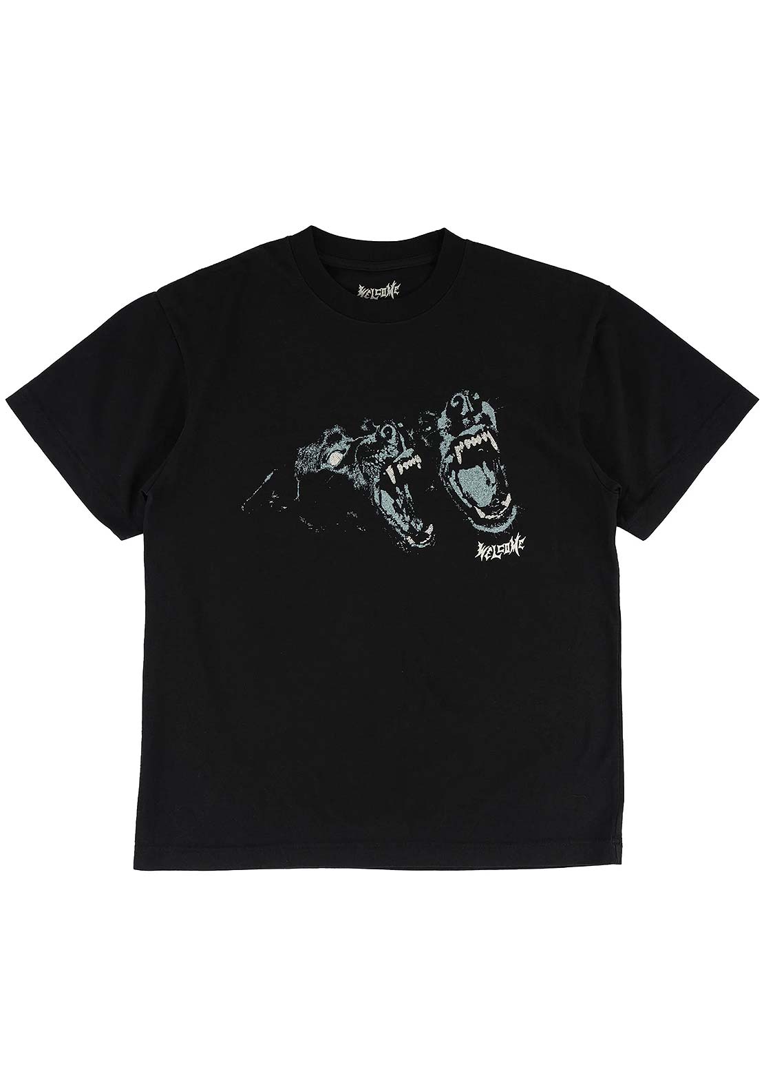 Welcome Skateboards Unisex Woof T-Shirt Black