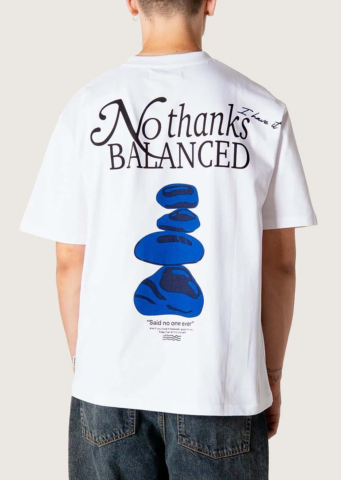 Woodbird Men's Baine Balance T-shirt White