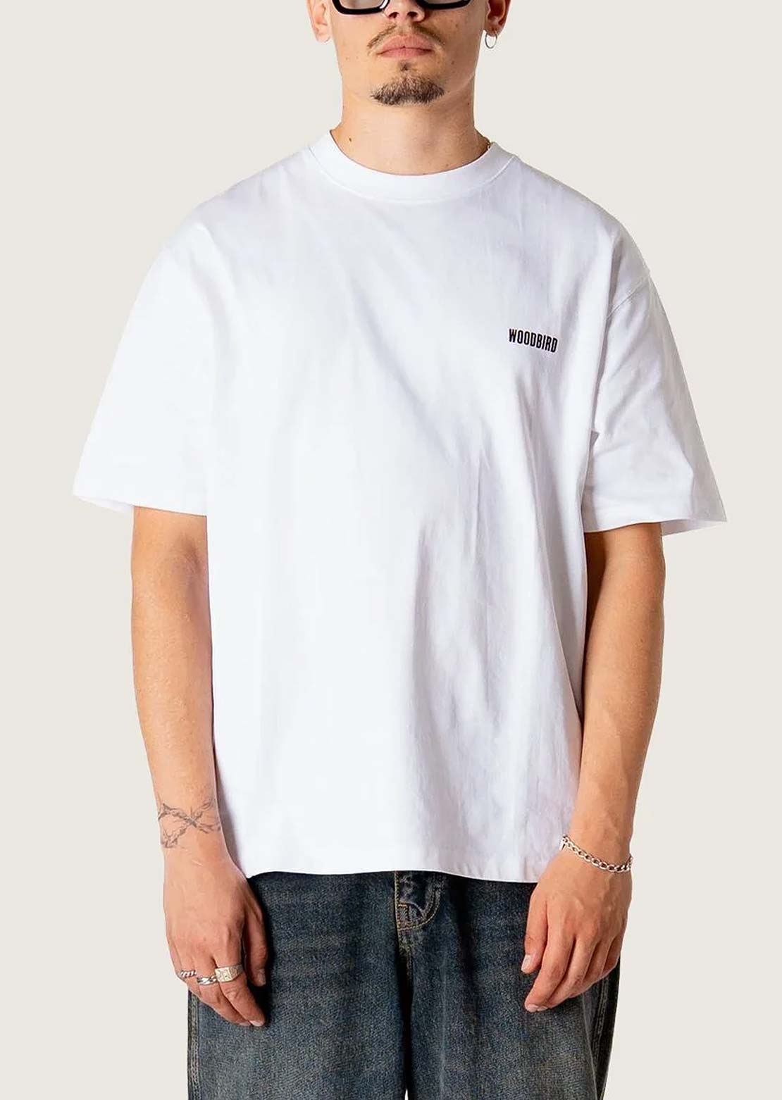 Woodbird Men's Baine Balance T-shirt White