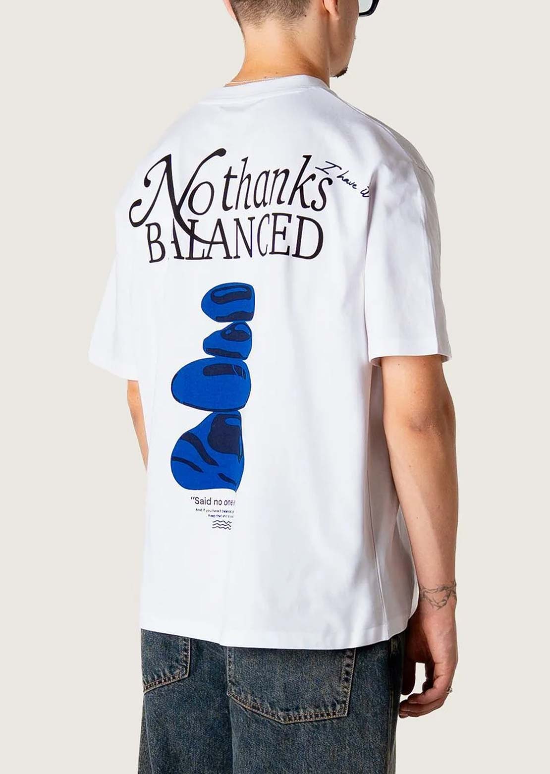 Woodbird Men's Baine Balance T-shirt White