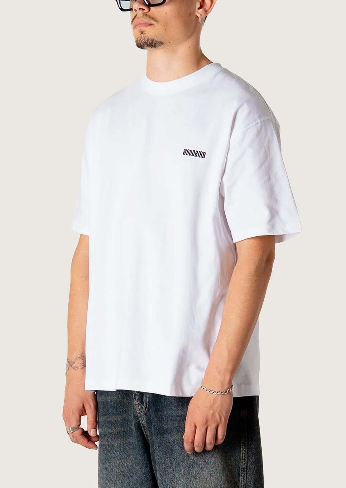 Woodbird Men's Baine Balance T-shirt White