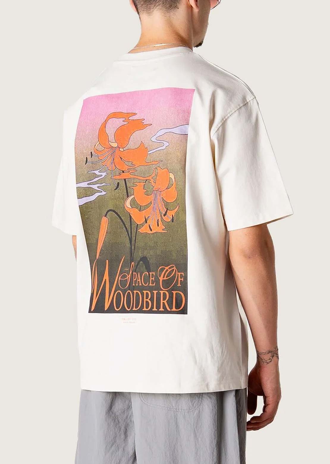 Woodbird Men's Baine Flower T-shirt Off White